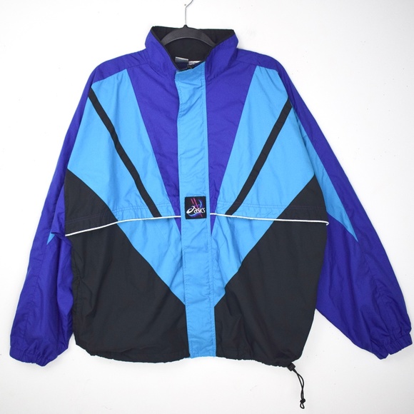 Asics Other - Vintage 1990s Asics Bright Windbreaker Jacket